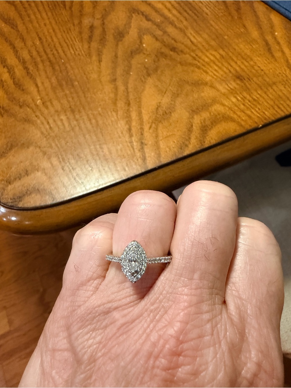 zales diamond engagement ring with matching wedding band from j.c. penney